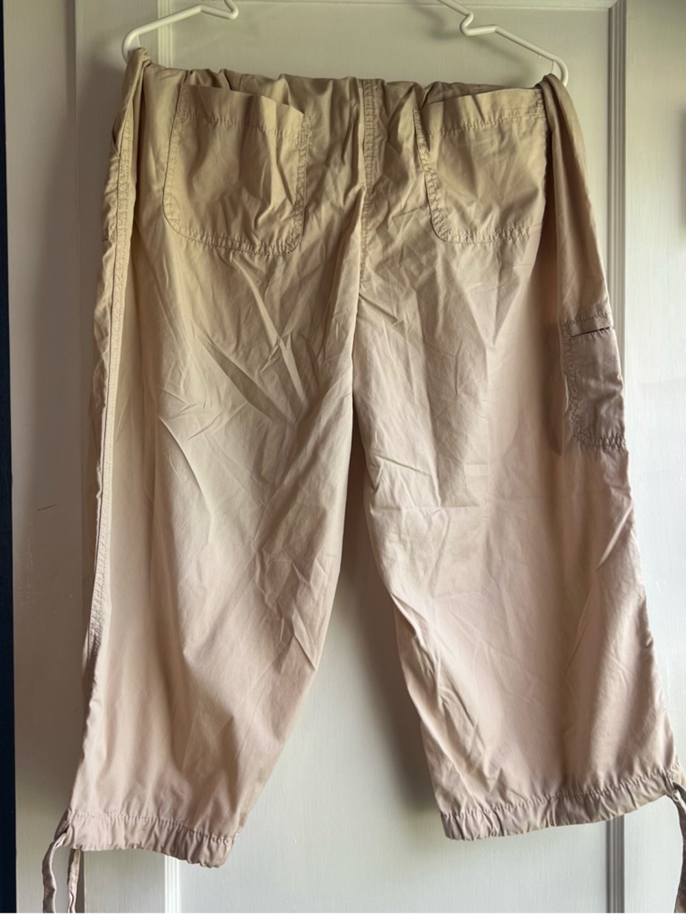 LOFT beige utility pull-on pants - Picture 2 of 15